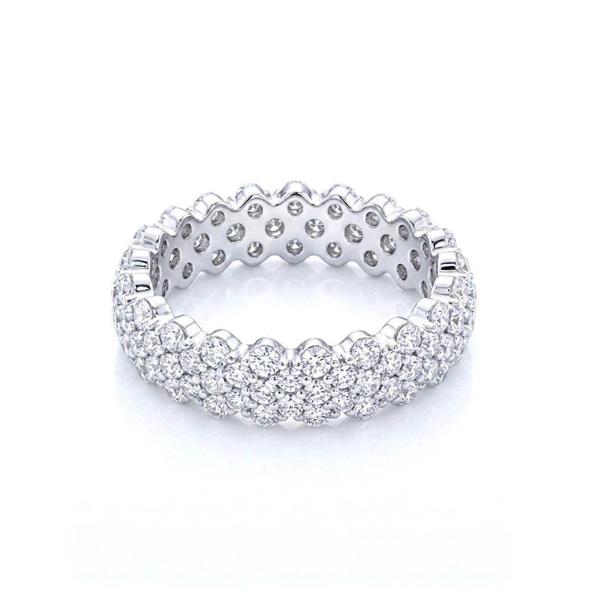 Sterling Silver Eternity Ladies Band