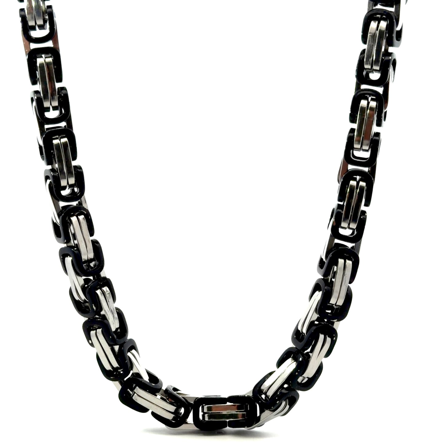 Two-Tone Byzantine Chain 24” Necklace