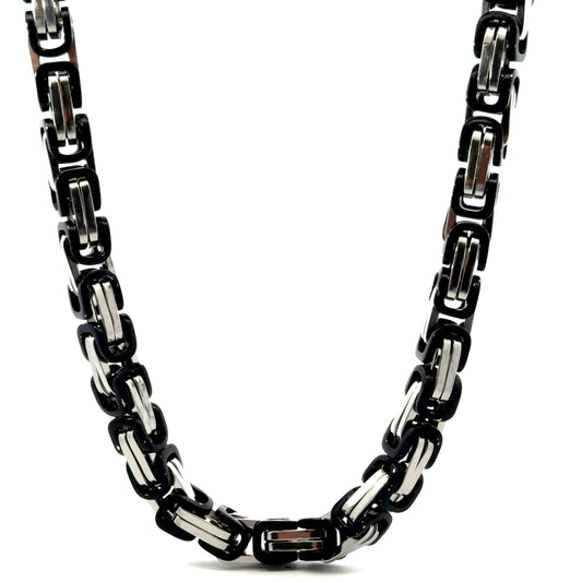 Two-Tone Byzantine Chain 24” Necklace
