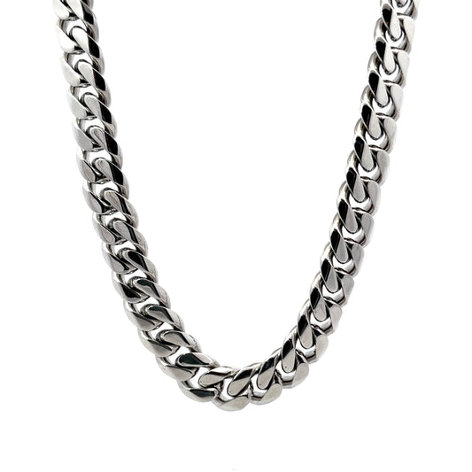 Heavy Duty Stainless Steel 12MM Chain Link Necklace