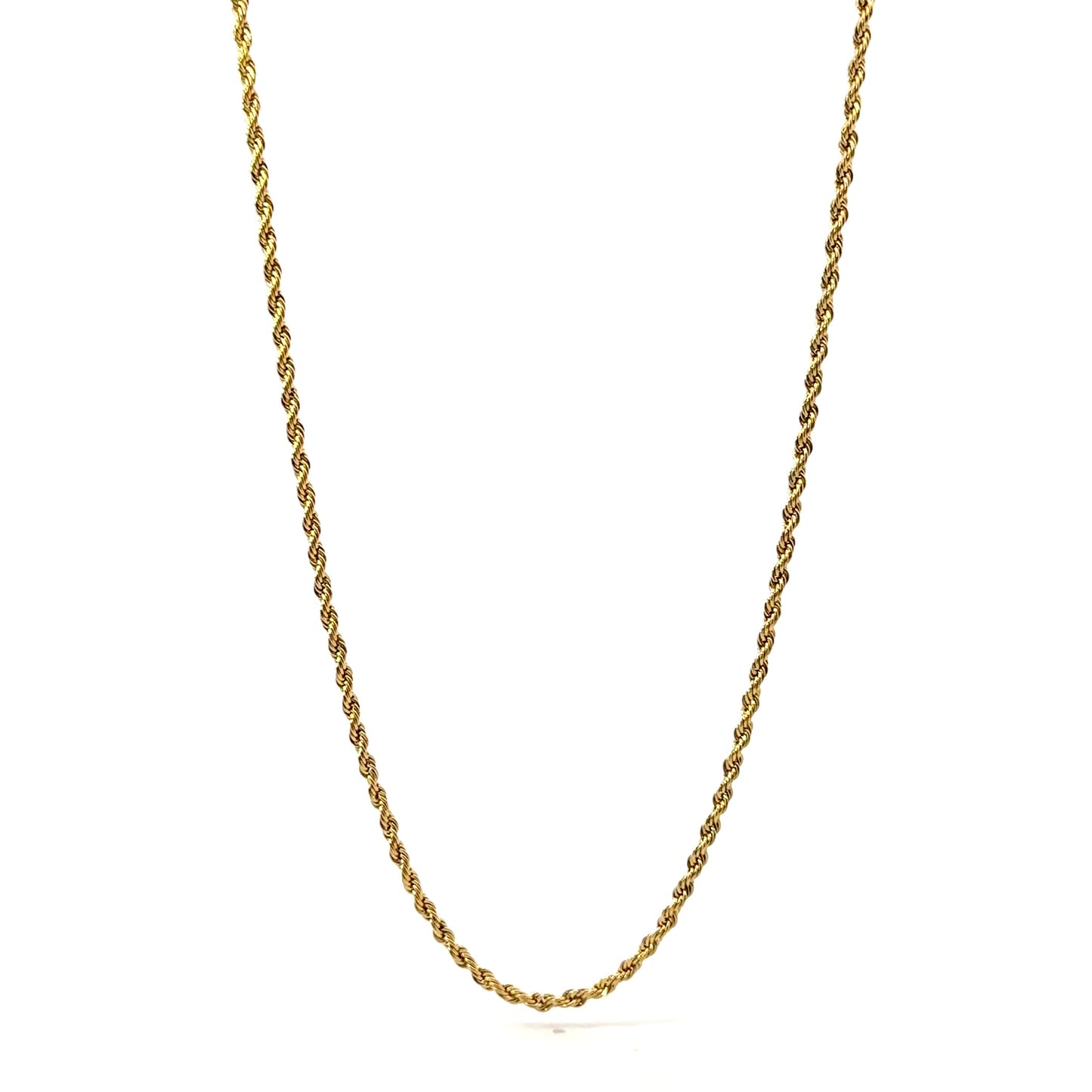 Gold Plated Men’s Rope Chain Necklace