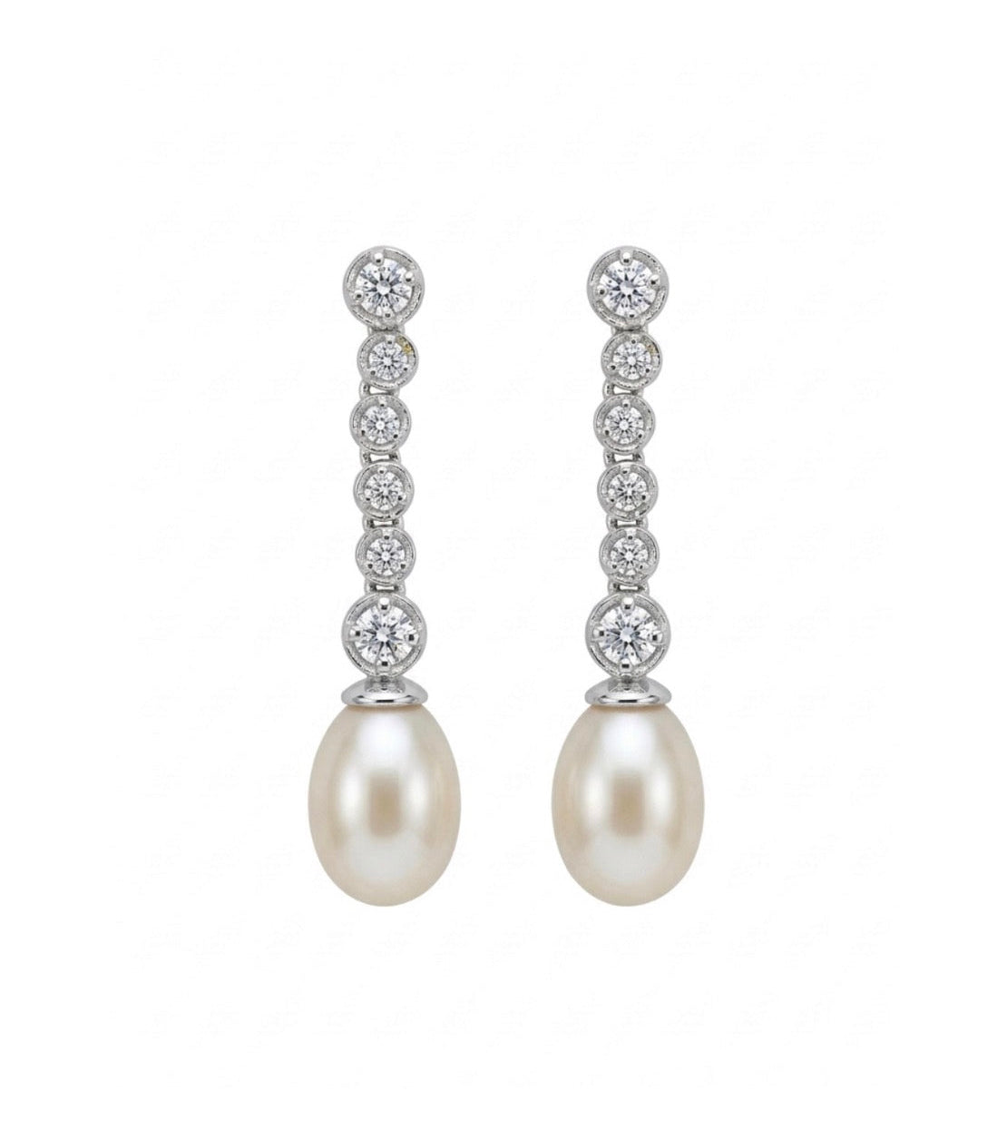 Sterling Silver Pearl Drop Earrings