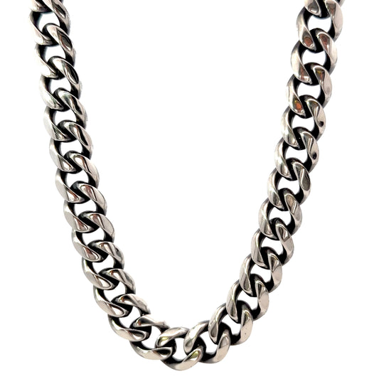 Stainless Steel 13MM Cuban Link Chain Necklace
