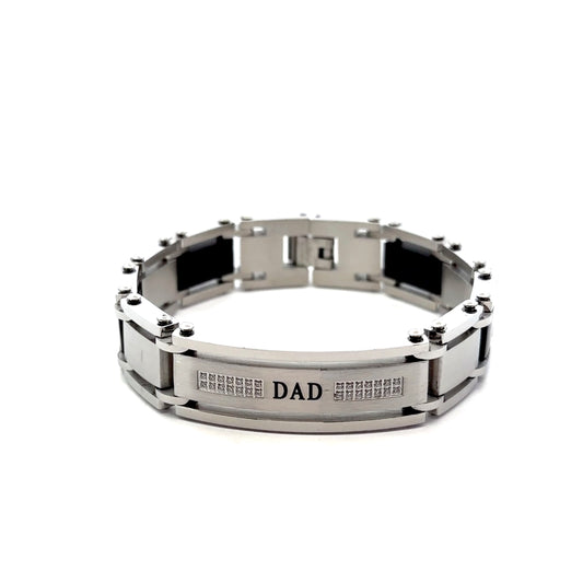 Stainless Steel “DAD” Fancy Bracelet