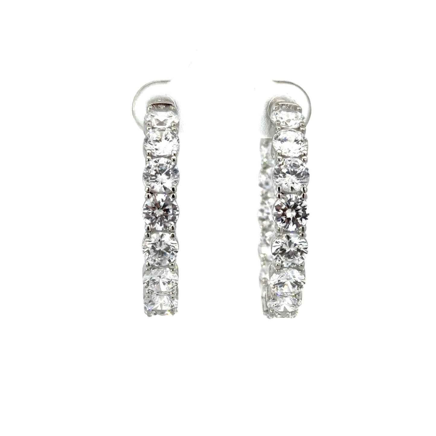 Sterling Silver LuxuriousHoop Earrings