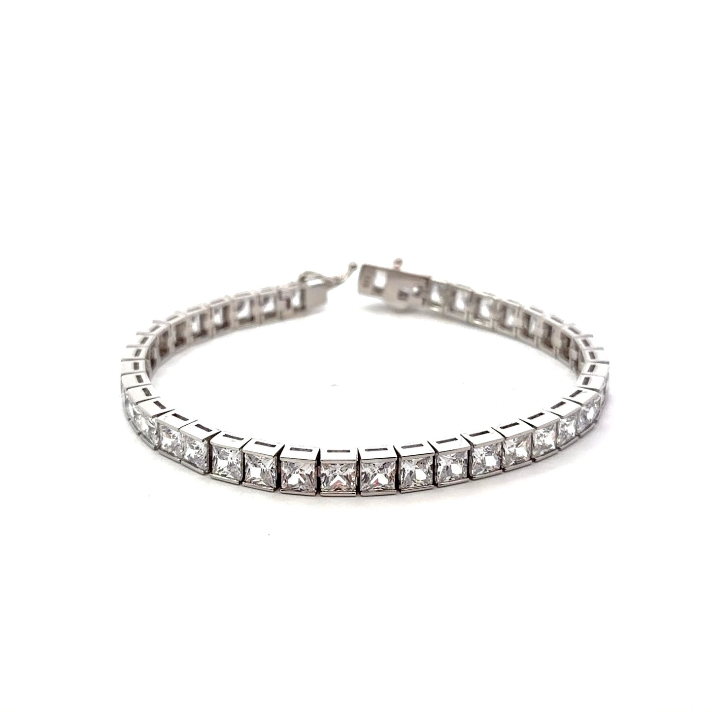 Sterling Silver Cubic Zirconia Tennis Bracelet