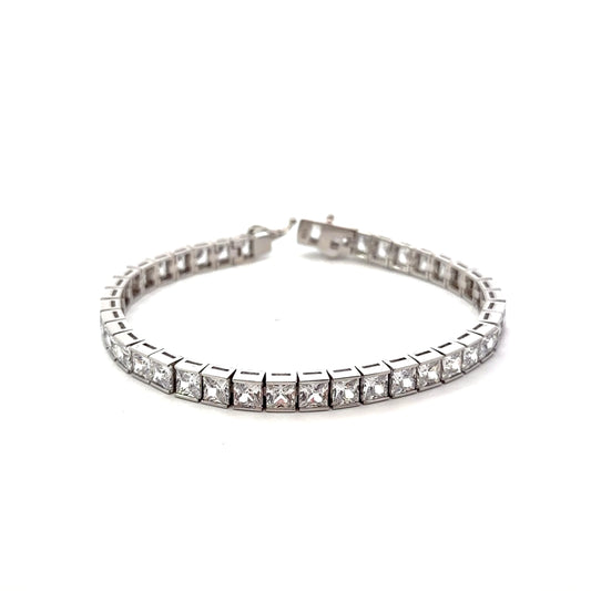 Sterling Silver Cubic Zirconia Tennis Bracelet