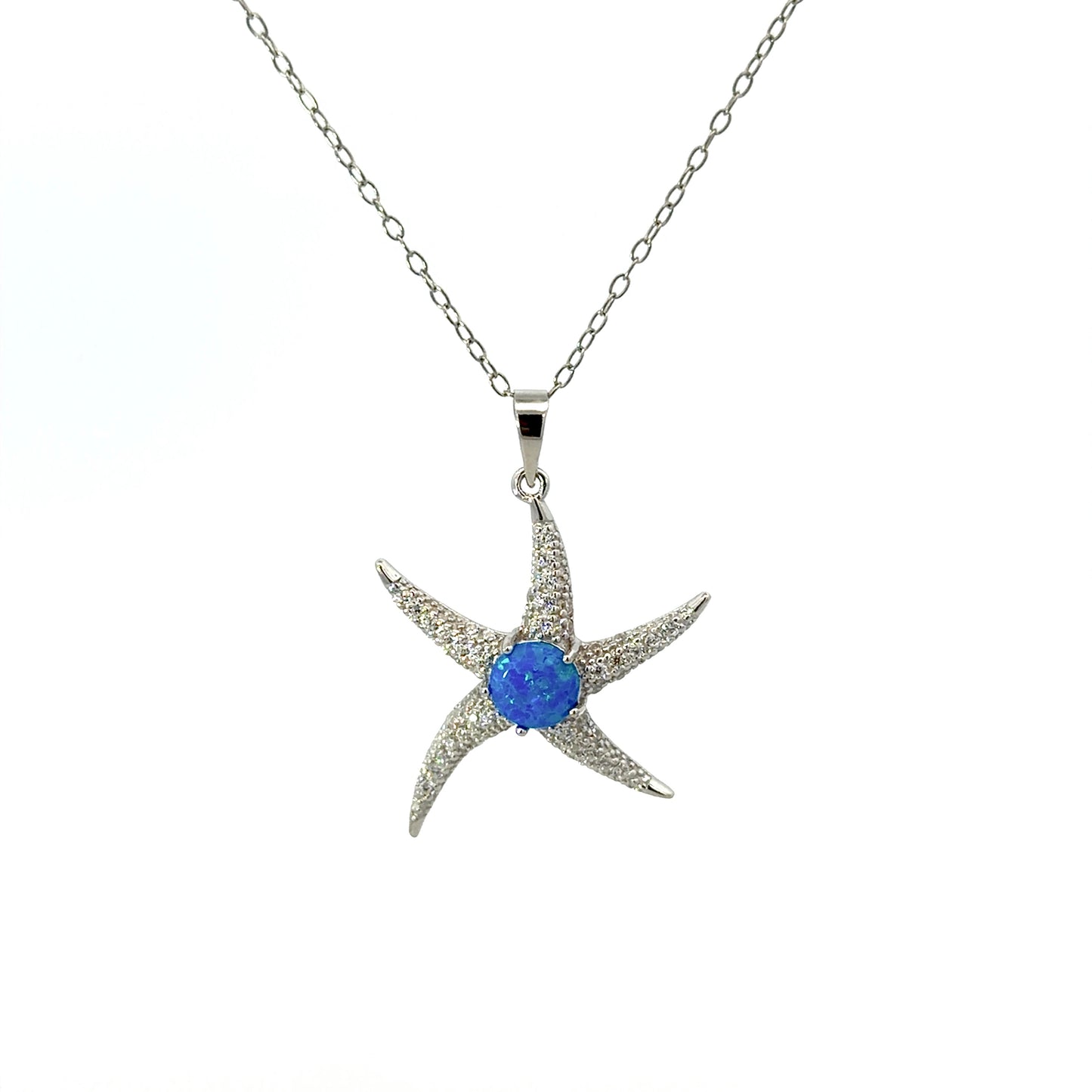 Sterling Silver Starfish Necklace