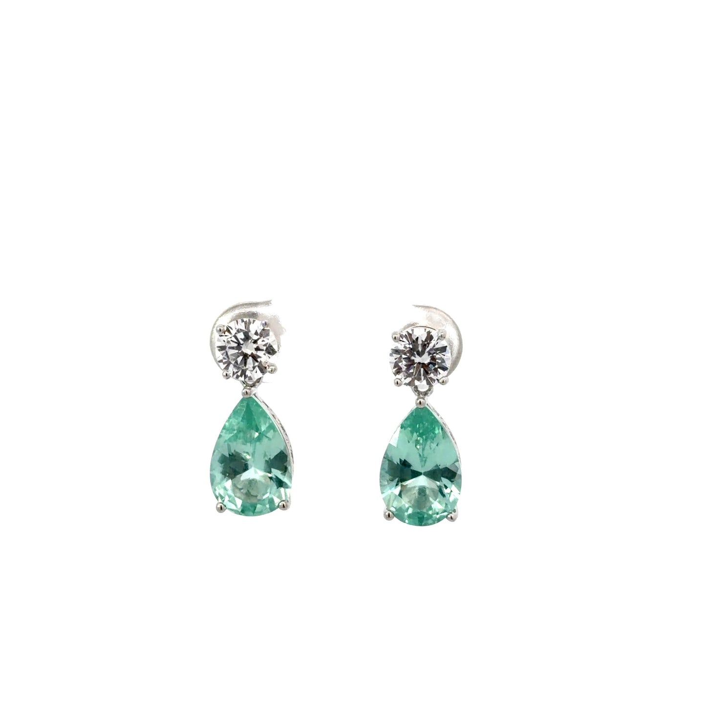 Sterling Silver Luxurious Teardrop Earrings