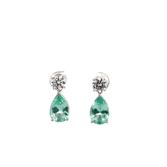 Sterling Silver Luxurious Teardrop Earrings