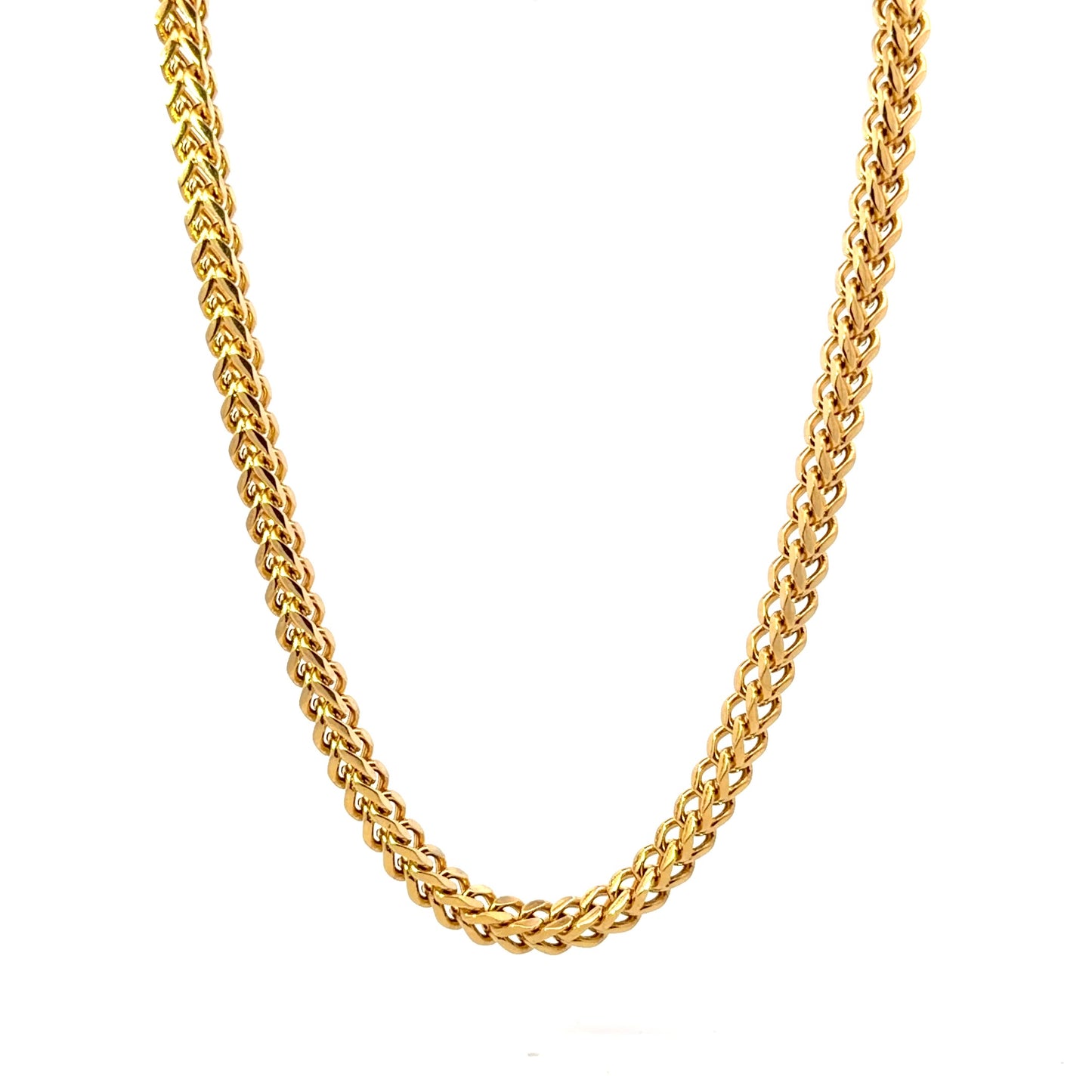 Gold plated Franco Chain Link Necklace