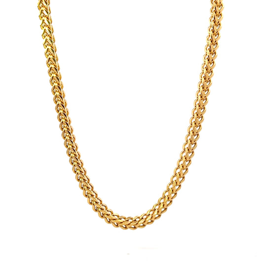 Gold plated Franco Chain Link Necklace