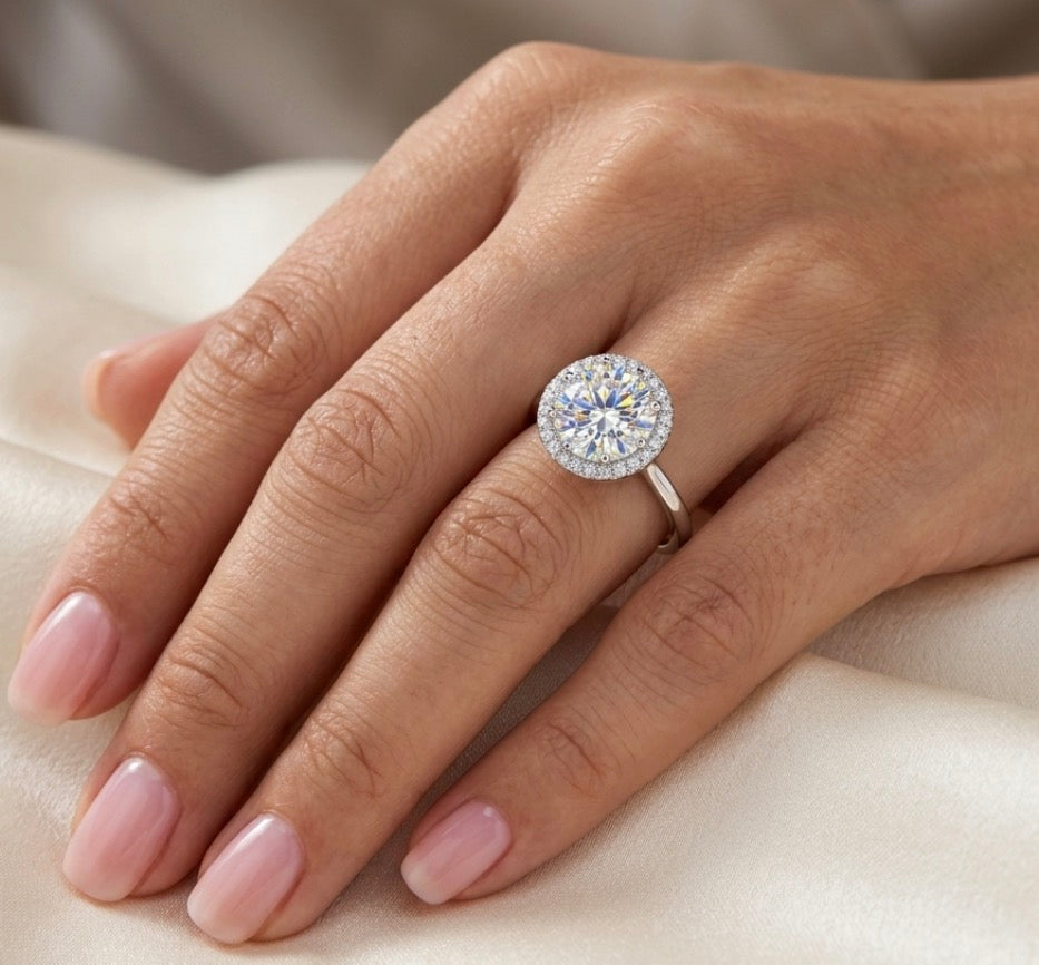 Sterling Silver Brilliant Cubic Zirconia Ring