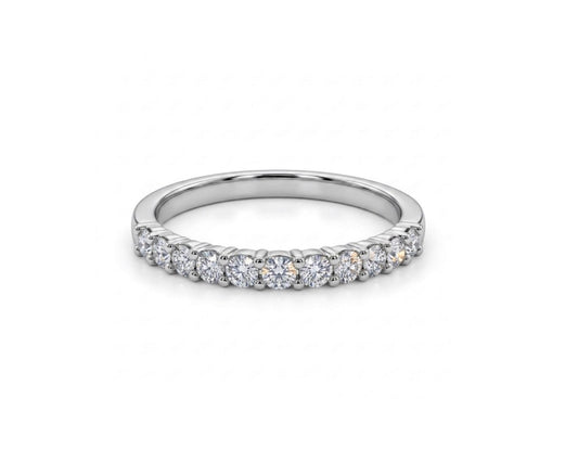 Sterling Silver brilliant-cut Ladies Band