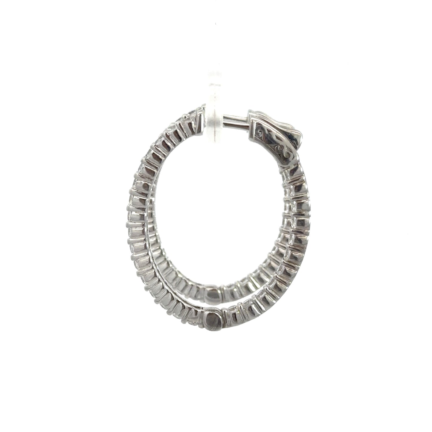 Radiant Oval Hoop Earrings