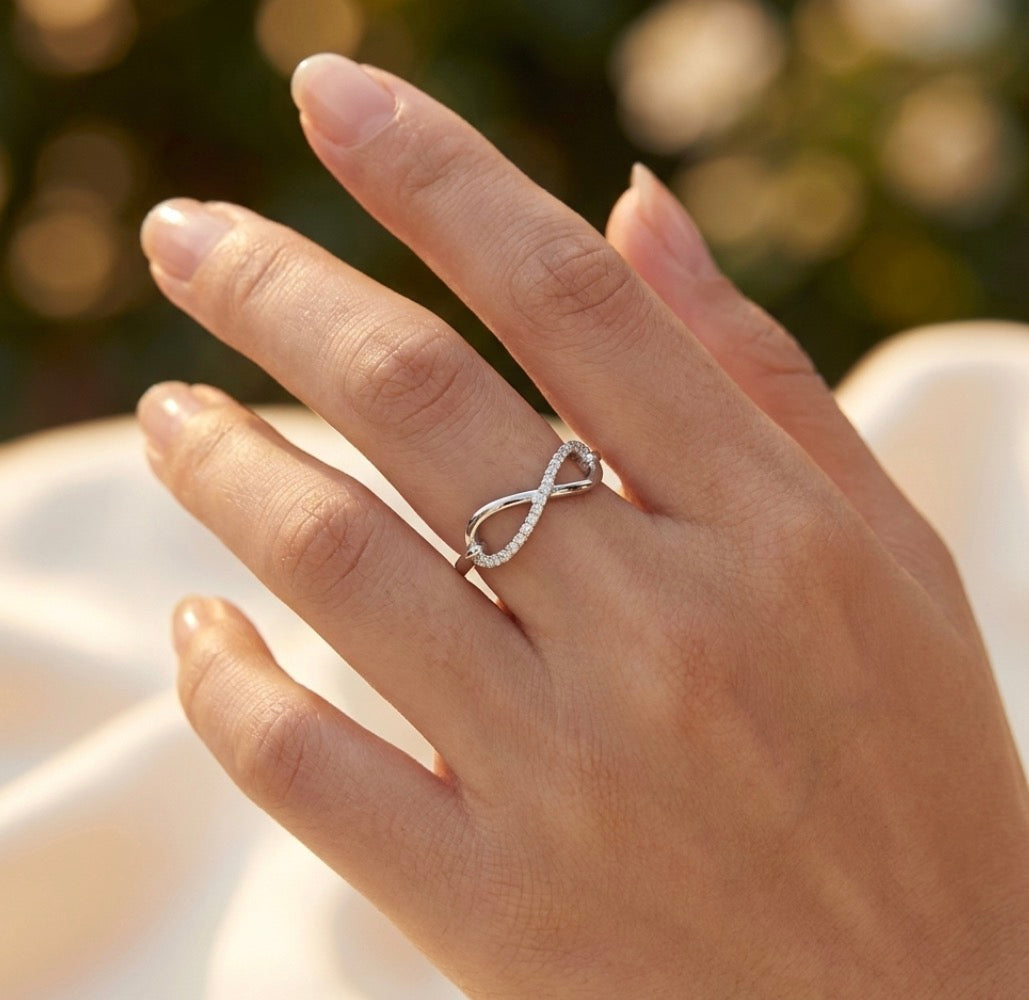 Sterling Silver Infinity Design Ring