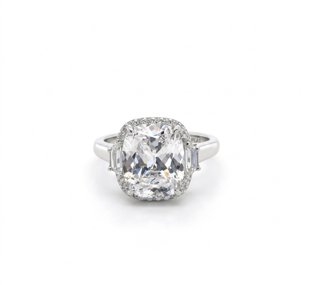Sterling Silver Cushion Cut Ring