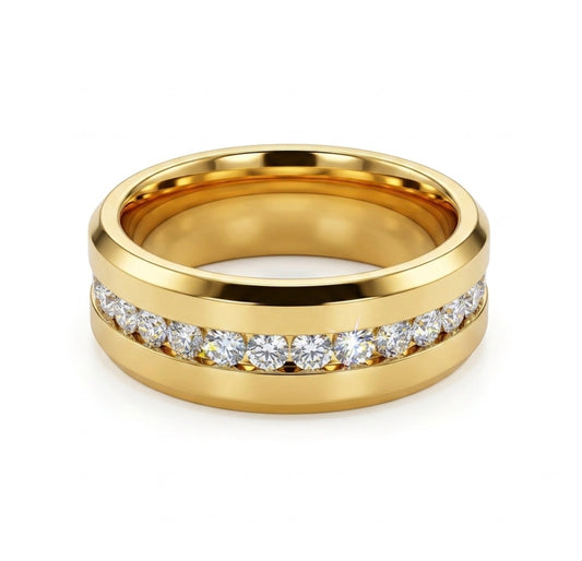 Classic Gold Plated Men’s Eternity Ring