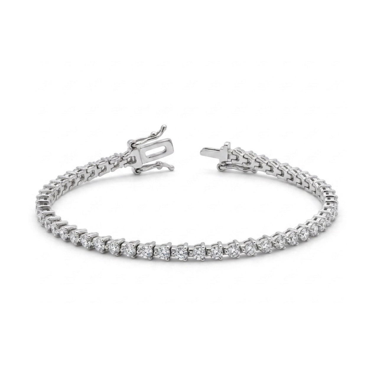Sterling Silver Cubic Zirconia Tennis Bracelet