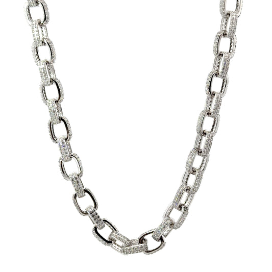 Sterling Silver Cubic Zirconia Necklace