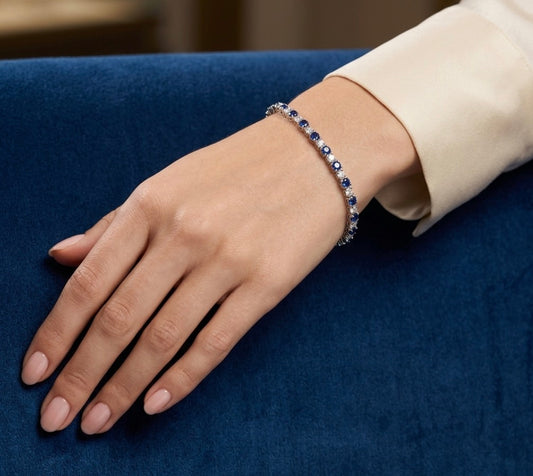 Sterling Silver Tennis Bracelet