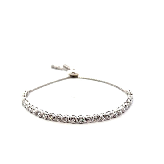 Sterling Silver Bolo Tennis Bracelet