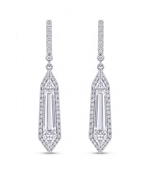 Art Deco Inspired Drop Earrings