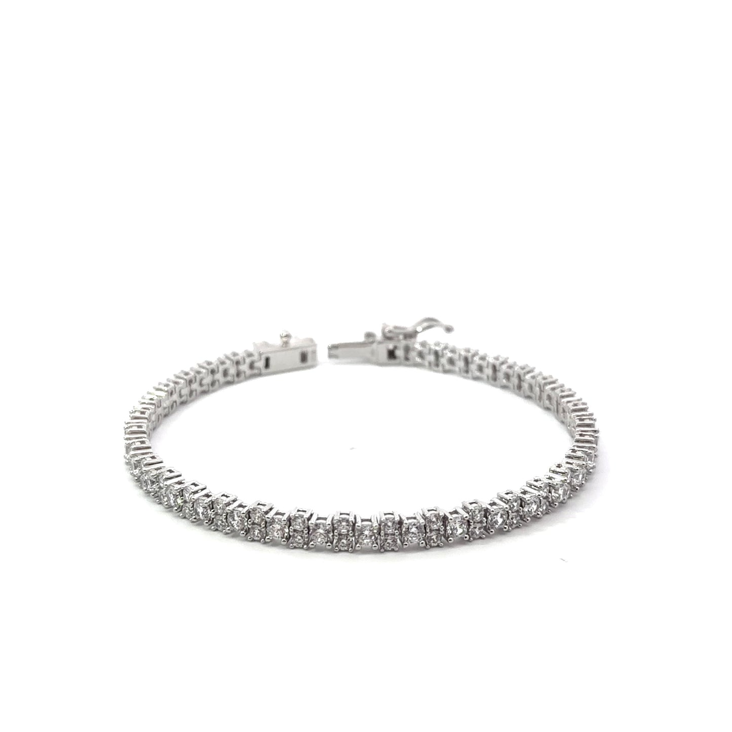 Sterling Silver Cubic Zirconia Tennis Bracelet