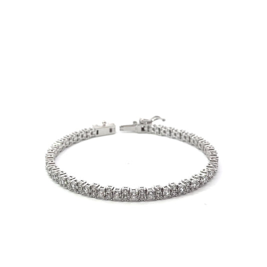 Sterling Silver Cubic Zirconia Tennis Bracelet