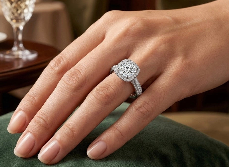 Sterling Silver Brilliant-Cut Ring
