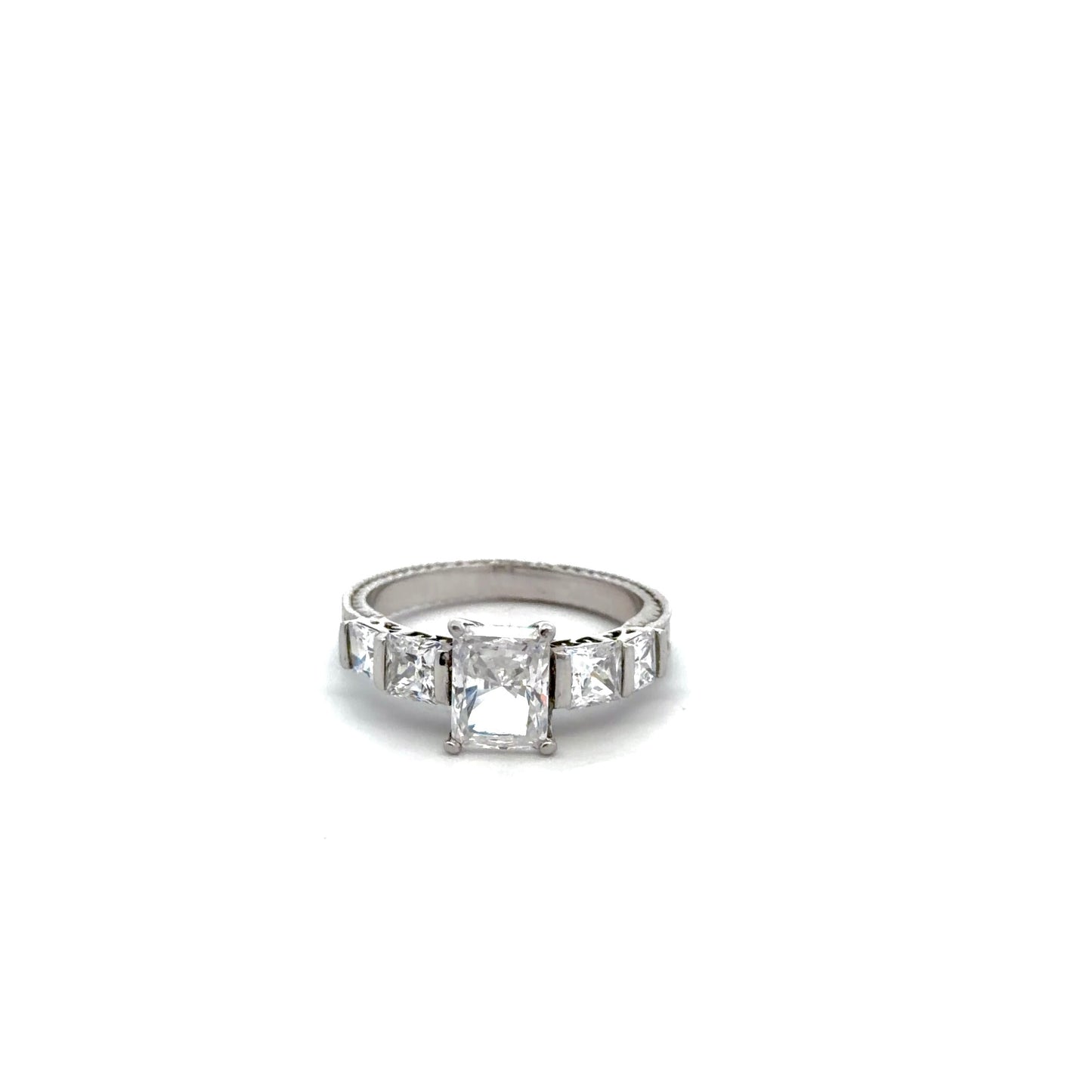 Sterling Silver Five Stone Ring