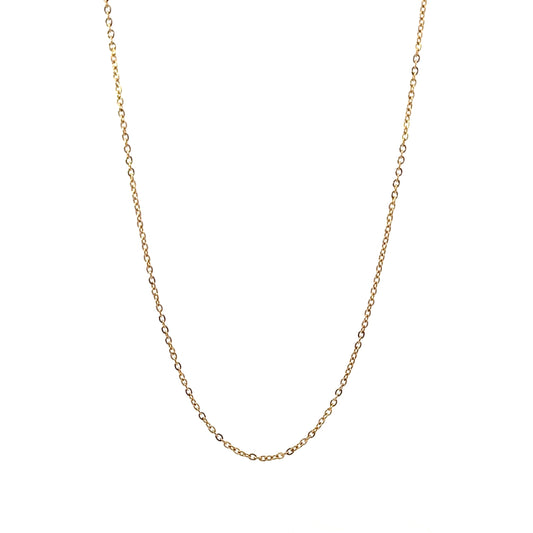 Gold Plated 1.5MM Men’s Chain Necklace