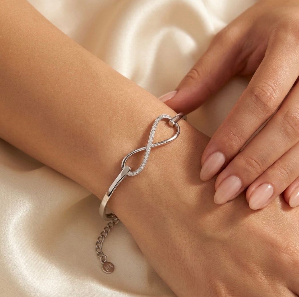 Sterling Silver Infinity Design Bracelet