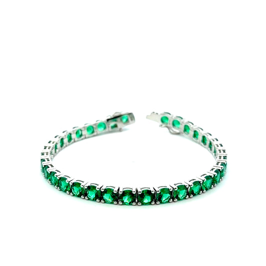 Sterling Silver Cubic Zirconia Tennis Bracelet