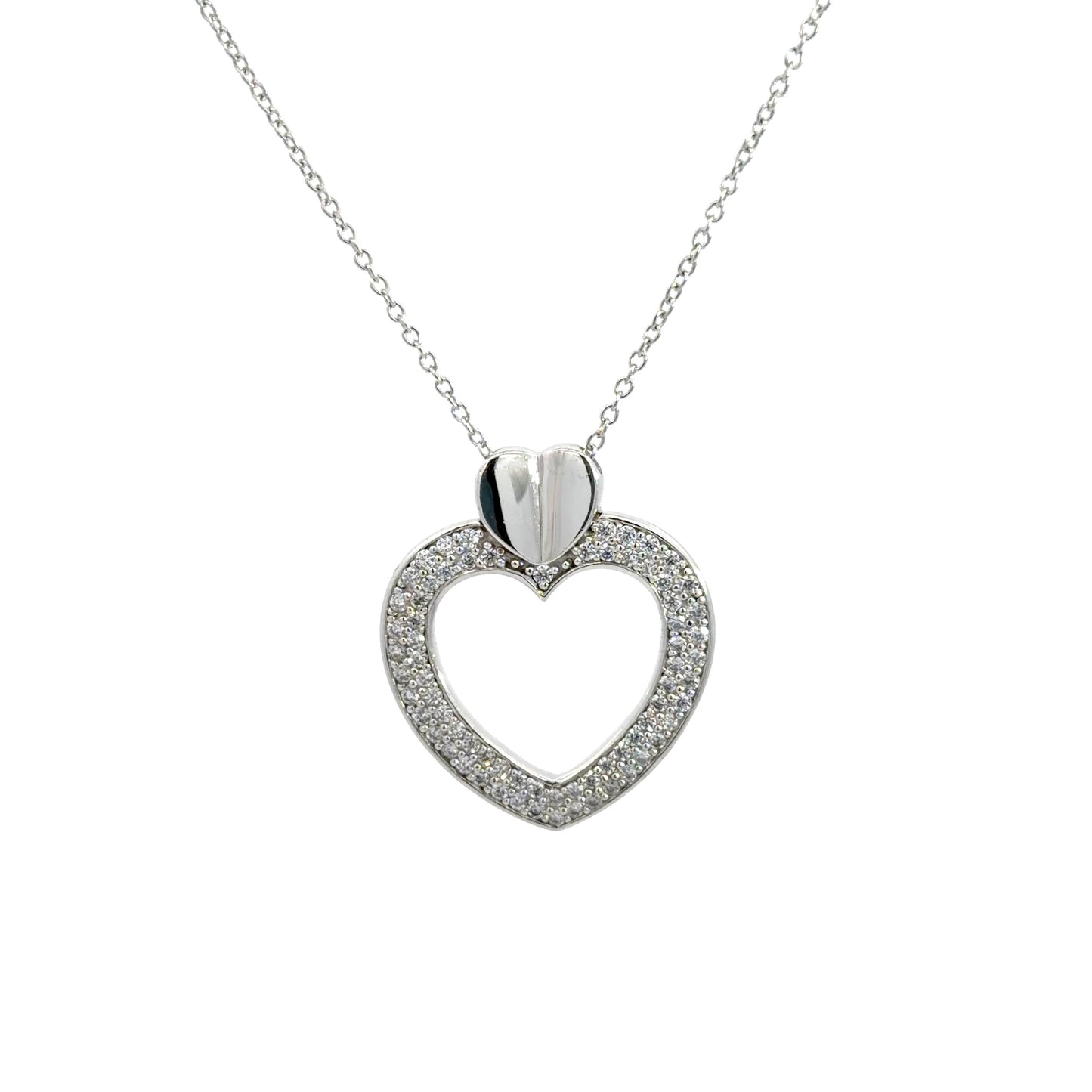Hollow Heart Shaped Necklace