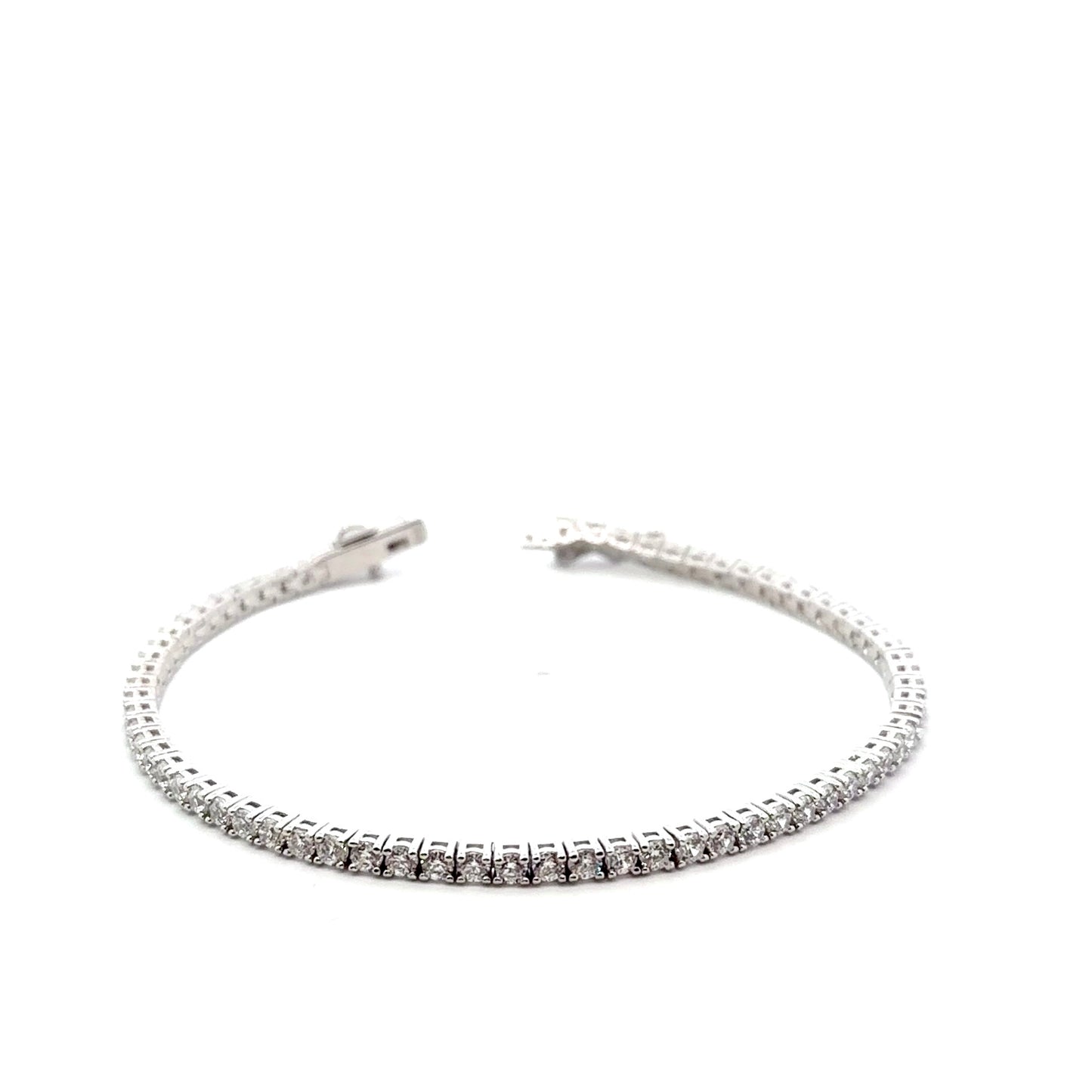 Sterling Silver Cubic Zirconia Tennis Bracelet