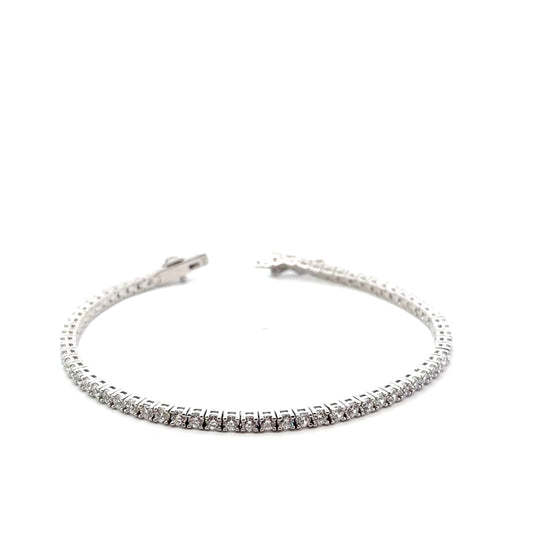 Sterling Silver Cubic Zirconia Tennis Bracelet