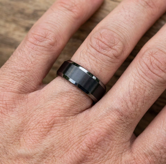 Black Tungsten Carbide Eternity Ring