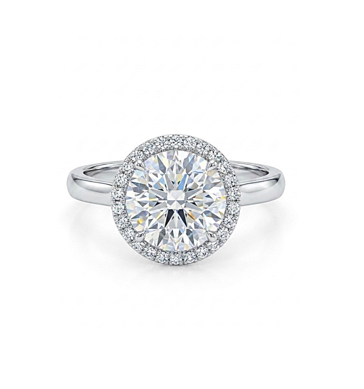 Sterling Silver Halo Ring