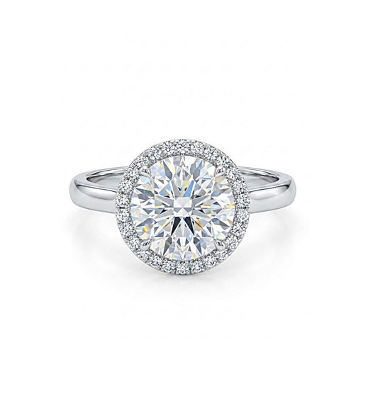 Sterling Silver Halo Ring