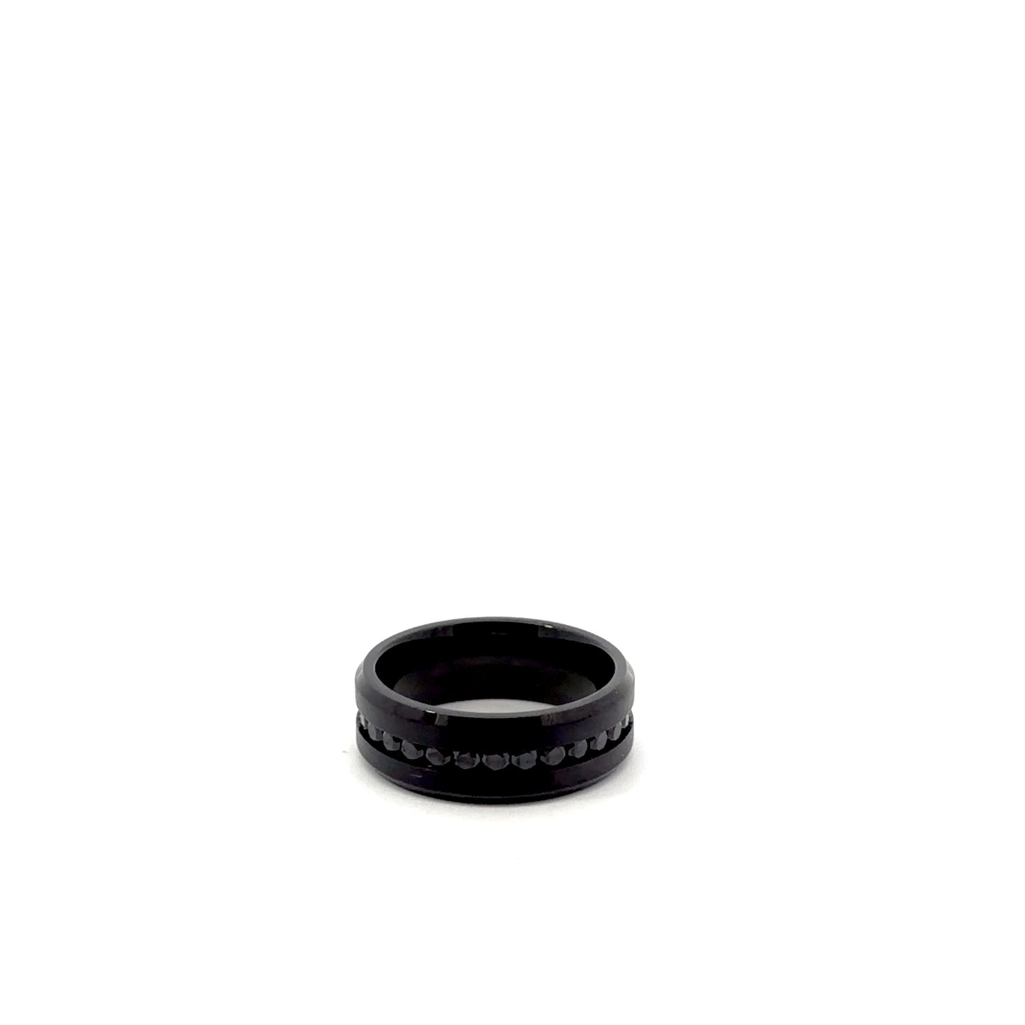 Black Eternity Ring Wedding Band