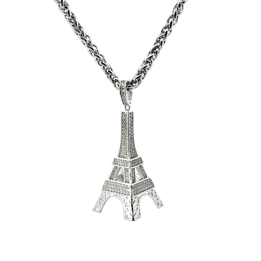 Sterling Silver Eiffel Tower Pendant