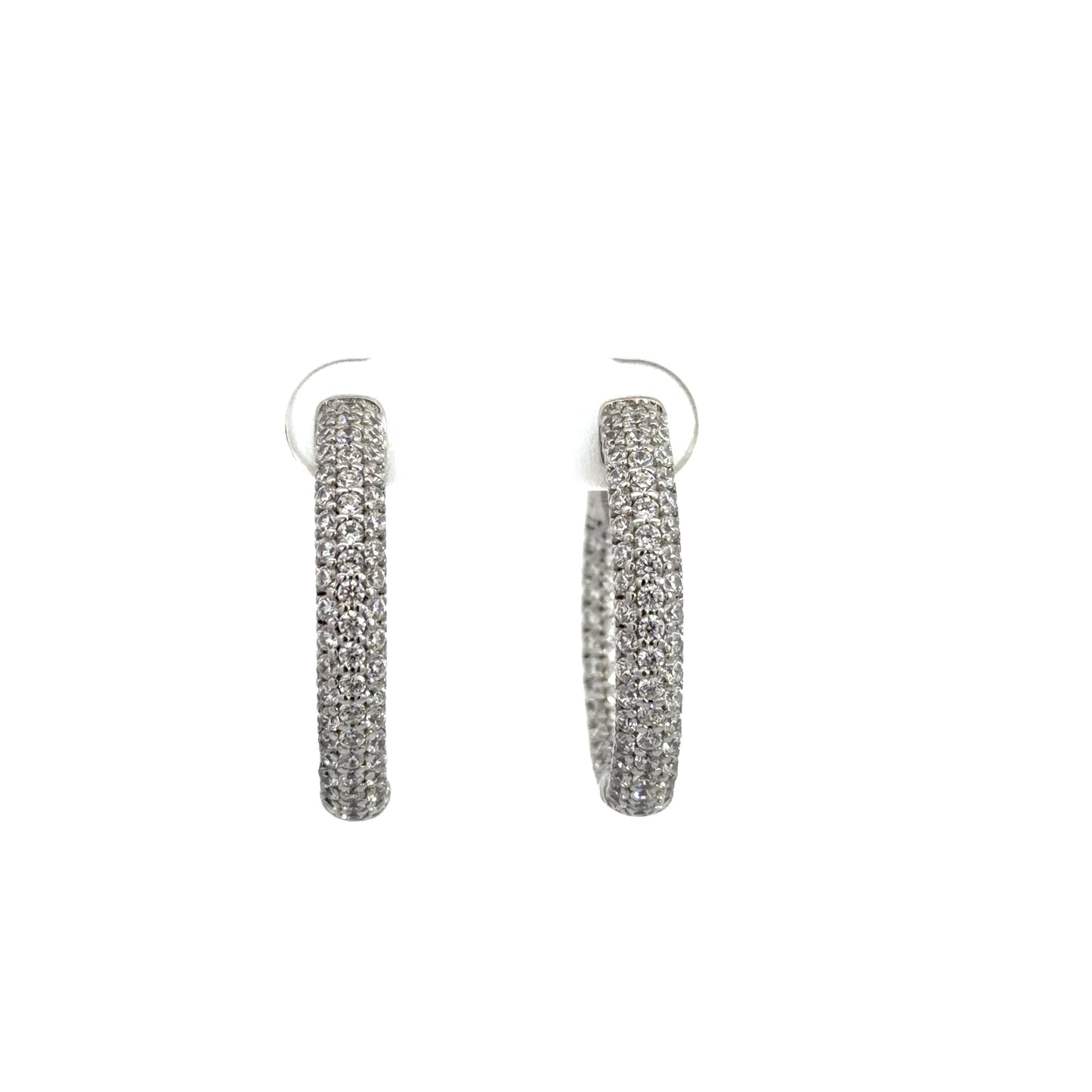 Pavé Hoop Earrings