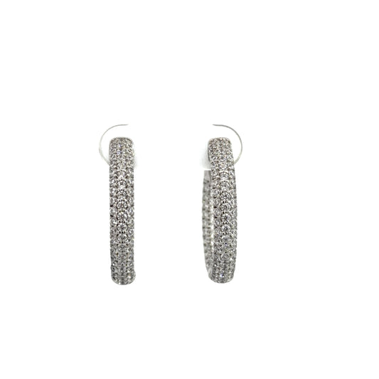 Pavé Hoop Earrings