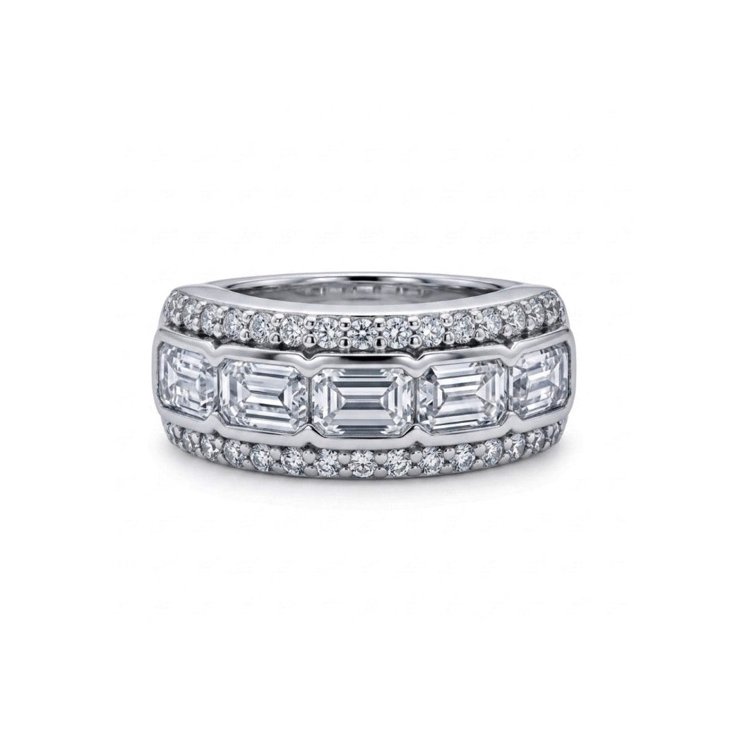 Sterling Silver Wide Ladies Band