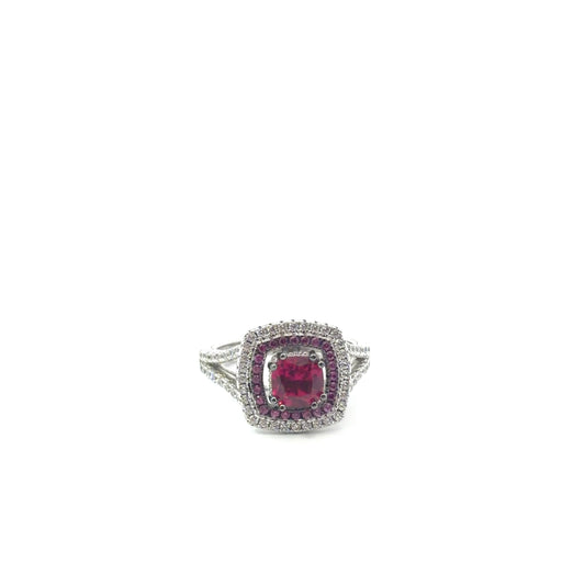 Sterling Silver Ruby Ring
