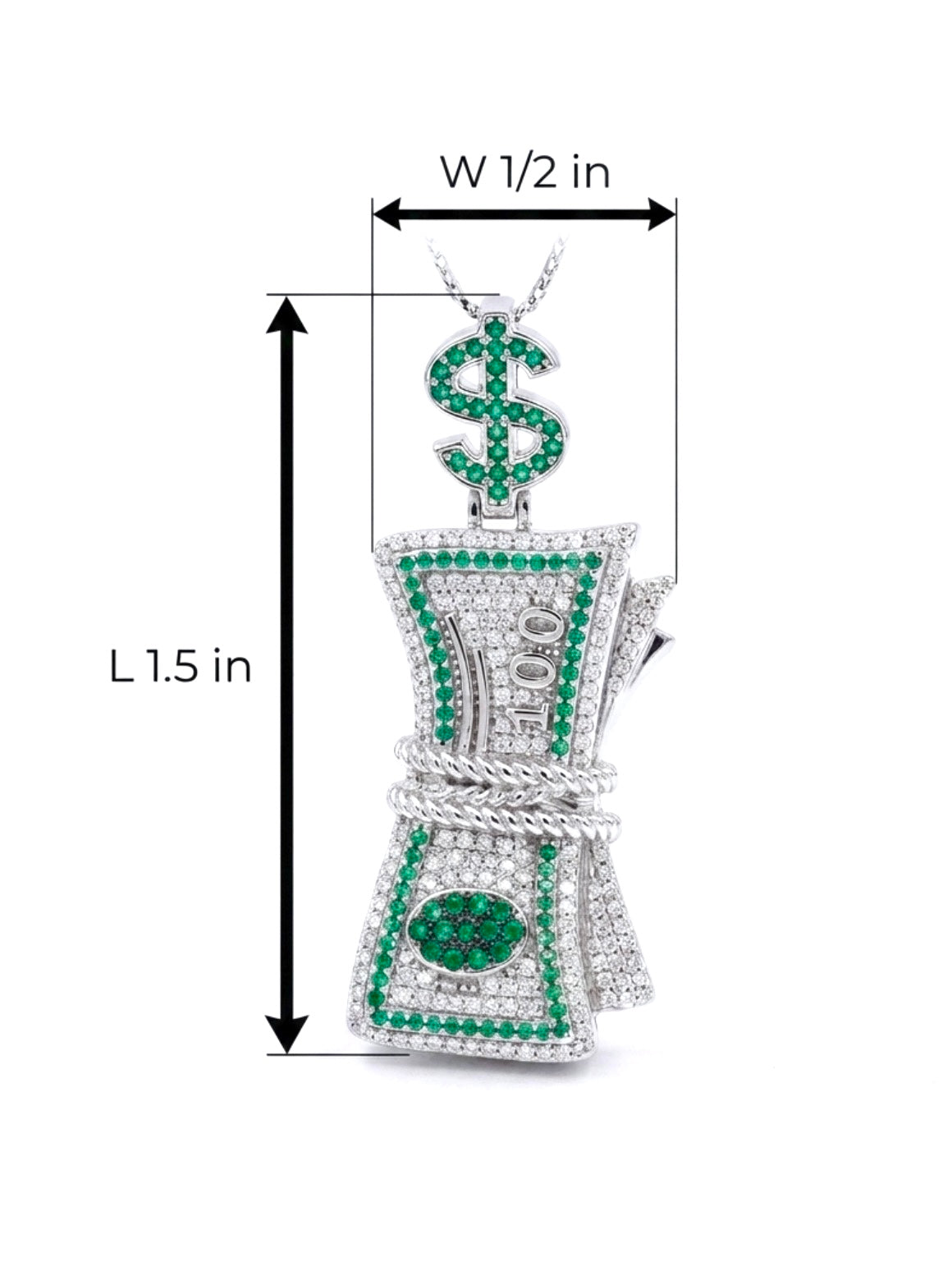 Stainless Steel Cash Pendant