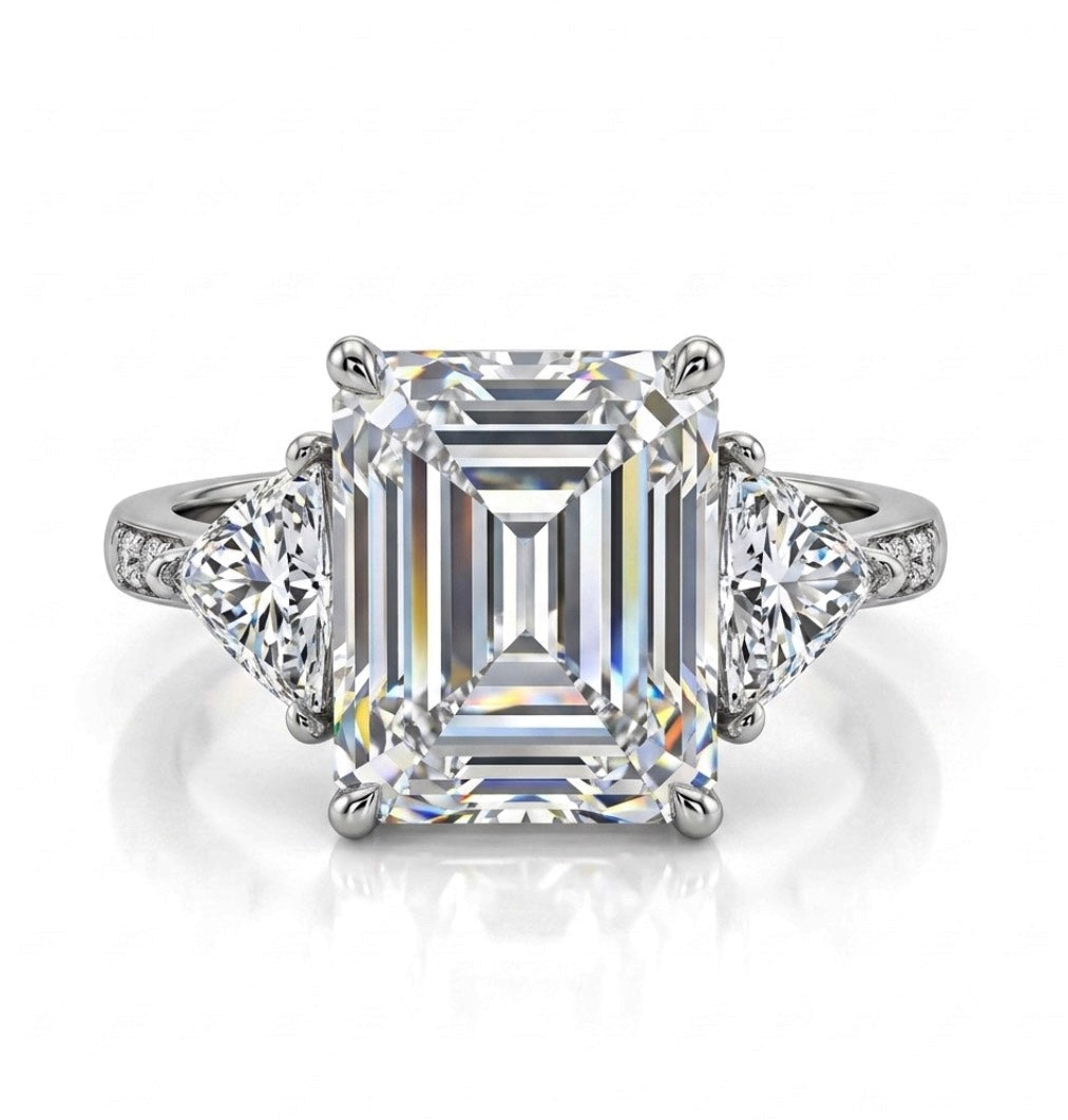 Sterling Silver Radiant-cut Ring