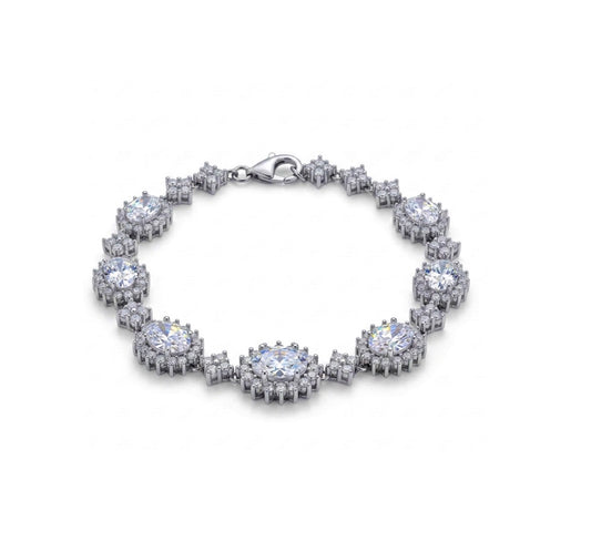 Sterling Silver Cubic Zirconia Bracelet
