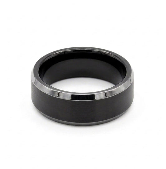 Black Tungsten Carbide Eternity Ring